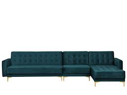Quando verranno i tuoi ospiti, sarà facile accoglierli. Divano Letto Angolare In Velluto Verde Smeraldo Sinistro Aberdeen Beliani It