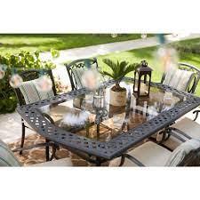 Maybe you would like to learn more about one of these? Hampton Bay Belcourt 7 Piece Metal Outdoor Dining Set With Cushionguard Oatmeal Cushions D11334g 7pc2 The Ho Outdoor Comfort Outdoor Rooms Outdoor Dining Set