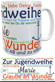 Tasse Jugendweihe Spruche Mit Name Inkl Geschenk Verpackung Personalisierte