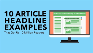 A newspaper report example is often used in schools to show how a normal newspaper report would be set out. 10 Article Headline Examples That Got Us 10 000 000 Readers