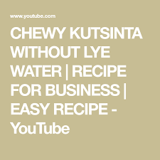 Chewy Kutsinta Without Lye Water Recipe For Business Easy Recipe Youtube Water Recipes Easy Meals Chewy
