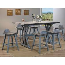 The table is a solid barnwood and very sturdy. Rosecliff Heights Saucedo Counter Height Solid Wood Dining Table Wayfair