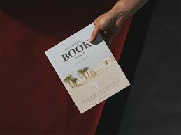 Download Man Holding Book Free Cover Mockup Free Mockup Free Mockup Books Mockup