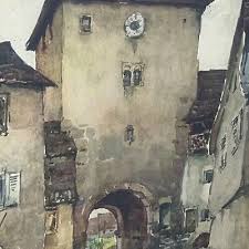 Marc Nicolas Markovitch, Watercolor Signed Marc framed