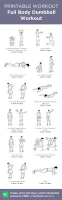 Full Body Dumbbell Workout My Visual Workout Created At