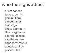 Their elemental sign is water (as it is for pisces and scorpio), which makes sense when you consider the. Zodiac Signs Who The Signs Would Attract Wattpad