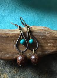 Check spelling or type a new query. 46 Turquoise Wooden Beads Earrings Yeonhee S Jewelry