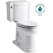 Kohler Devonshire 2 Piece 1 28 Gpf Single Flush Elongated Toilet With Aquapiston Flush Technology In White Seat Not Included K 3837 0 The Home Depot Kohler Devonshire Modern Bathroom Design French Country Bathroom