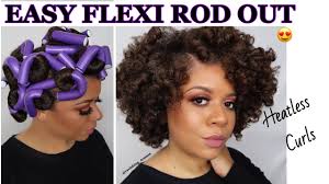 Perm rods can be considered a protective hairstyle if you don't over manipulate your hair and you keep your ends protected so that it doesn't rub against your shoulders too much. How To Easy Flexi Rod Set On Natural Hair Natural Hair Styles Youtube