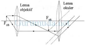 Sedangkan lensa okuler adalah lensa yang digunakan untuk tempat mata pengamat untuk mengamati objek. Pembahasan Soal Mikroskop Un Fisika Sma
