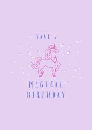 You can edit the cards wording on the pdf page. Free Unicorn Birthday Card Templates Adobe Spark