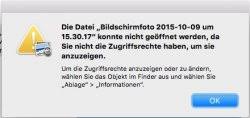 Navigiere dann im kontextmenü über öffnen mit auf andere app auswählen. 10 11 El Capitan Dateien Konnen Wegen Fehlenden Zugriffsrechten Nicht Geoffnet Werden Apfeltalk