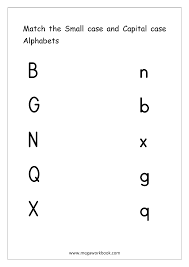 English Worksheet Match Small And Capital Letters Alphabet Worksheets Preschool Letter Matching Worksheet Alphabet Matching