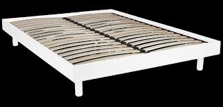 90x190, 140x190 et 160x200, et en différentes finitions: Sommier Kit A Lattes Coloris Bois Blanc Terre De Nuit