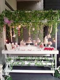 Enchanted Garden Fairy Party Birthday Party Ideas Photo 16 Of 48 Fairy Garden Party Fairy Theme Party Fairy Tea Parties