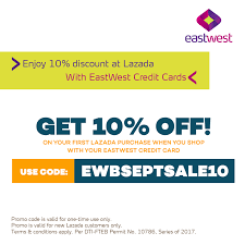 Collect here discount rm 25 on a minimum spend of rm 100 quantity: Eastwest Bank Shop At Https Lazada Com Ph Until Facebook