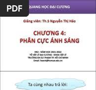 Chuong 4. Phan Cuc Anh Sang | PDF