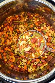Instant Pot Vegetable Soup Frozen Vegetable Recipes Recipe Minestrone Vegetable Soup Crock Pot