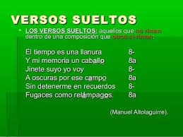 Verso Suelto Definicion Y Ejemplos Resumen Facil En 2020 Versos Definiciones Resumen