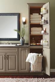 Using 1/5 sheets of 5/8 melamine particle board, 1/2 a sheet of 1/4 hard board and a few pieces of 3/4 pine board i created this bathroom towel cabinet fo. 20 Clever Designs Of Bathroom Linen Cabinets Home Design Lover