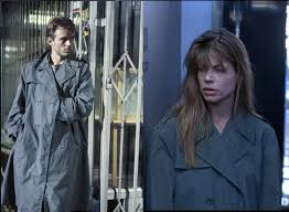 She does not empty the poison into him though. In Terminator 2 Judgement Day Sarah Connor Wears Kyle S Trench Coat When They Go To Destroy Cyberdyne Systems Moviedetails