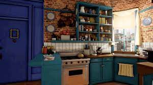 Monica S Apartment From Friends Looks Amazing Rendered In Unreal Engine 4 Monicas Apartment Kitchen Interior Design Living Room