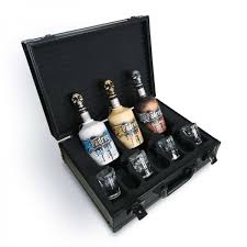 Quick view compare choose options Padre Azul Luxury Selection 3 X 700ml 4 X 2cl Glaser Schwarzer Prasentations Koffer