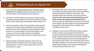 Meningkatkan sebuah pertumbuhan dan kestabilitas ekonomi. Sop Pembukaan Semula Ekonomi Pro United Industrial Equipment Sdn Bhd Facebook