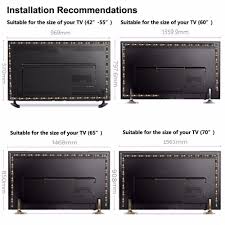 Usb Led Strip Led Tv Backlight 118inch 300cm Bias Lighting Behind 60 65 70 Inch Hdtv Usb Led Light Strip Tv Wall Mount St41 Led Strips Aliexpress