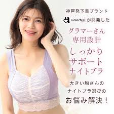 しっかり美胸 夢ごこち 綿混 ナイトブラ 単品ブラジャー (グラマーサイズ)