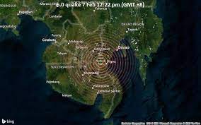 12 aug 2021 16:14 utc. Strong Mag 6 0 Earthquake 14 Km West Of Digos Province Of Davao Del Sur Philippines On Sunday 7 Feb 2021 12 22 Pm Gmt 8 300 User Experience Reports Volcanodiscovery
