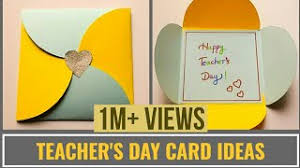 Kind, patient, funny, and crazy mr keane! Easy Teacher S Day Card Making Idea Diy Teachers Day Cards Teachers Diy Gift Card Youtube