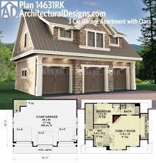 Find your garage apartment plans at the lowest prices with family home plans. Plan 14631rk 3 Car Garage Apartment With Class Carriage House Plans Garage Apartment Plans Garage Apartments