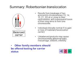 Maybe you would like to learn more about one of these? Robertsonian Chromosome Translocations The Basics Ppt Video Online Download