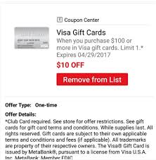 A gift card to the recipient's favorite restaurant or store, or a gift card to. Safeway Vons Justforu Save 10 Instantly On 100 Visa Gift Card Purchase Limit Of 1 Doctor Of Credit