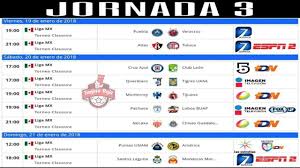 Partidos en vivo, marcadores, estadisticas y noticias. Proximos Partidos Horarios Y Transmisiones Jornada 3 Clausura 2018 Liga Mx Youtube
