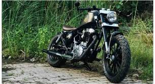 Classic in falaknama palace area/. This Modified Royal Enfield Packs A Lot Of Style In Its Metal Motoroids