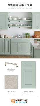 For A Change From Wood Tones Martha Stewart Living Purestyle Color Options Are Shown Off To Great Effec Kitchen Design Kitchen Renovation Kitchen Design Color