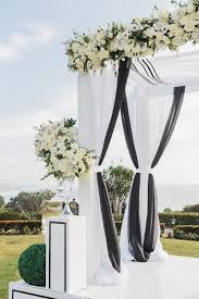 Black And White Wedding Ceremony Decorations Montage Laguna Beach Wedding White Wedding Theme White Wedding Decorations Black And White Wedding Theme
