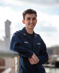 Time to meet our new Company Officers and Chiefs! Say hello to Lt. Kyle  Maxey from Rustburg, Virginia. Maxey has served in the @uscg for 15 years!  👋 His favorite Coast Guard