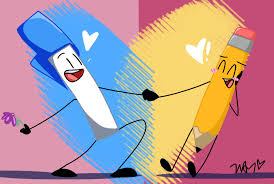 A pen x pencil book discontinued i love bfdi and on roblox bfdi role plays i'm always shipping pen and pencil. Pen And Pencil By Peepo2399 On Deviantart