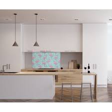 Fond De Hotte Pastel Flamant Rose Verre Alu Credence Cuisine Deco Credence Cuisine Cuisines Deco Cuisines Maison