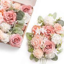 Maybe you would like to learn more about one of these? Buy Ling S Moment Dreamy Blush Pink Wedding Artificial Flowers Box Set For Diy Wedding Bouquets Centerpieces Arrangements Party Baby Shower Home Decorations Online In Turkey B07z4hmn58