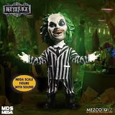 Stephen ouimette, alyson court, tabitha st. Beetlejuice Talking Action Figure Mega Scale Mezco Designer Series 38 Cm Blacksbricks