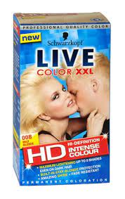 Schwarzkopf Live Color Xxl Hd Hair Colour 00b Max Blonde Schwarzkopf Live Colour Live Colour Xxl Intense Colors