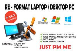 Format laptop with windows installation usb/cd (windows 7/8/10) step 1. Re Format Laptop Desktop Pc Home Facebook