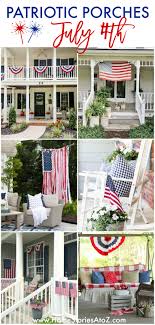 Photo and idea from domestically speaking. Patriotic Porches July 4th Porch And Patio Decor Ideas