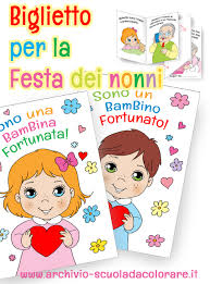 In arrivo lo sciopero dei nonni. Festa Dei Nonni Biglietto Con Filastrocca Per Bambini