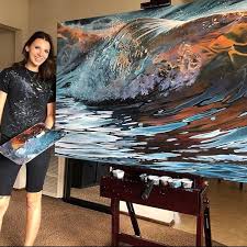 Expression Arts On Instagram Hudozhnik Andreea Ionela Berindei Art Creative Painting Wave Painting
