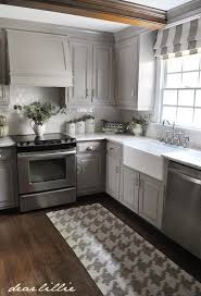 White Glass Subway Tile Grey Painted Kitchen Kitchen Cabinet Design New Kitchen Cabinets